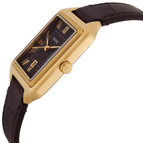 NWT Authentic Fossil Raquel Quartz Brown Dial Women's Watch - Picture 2 of 3